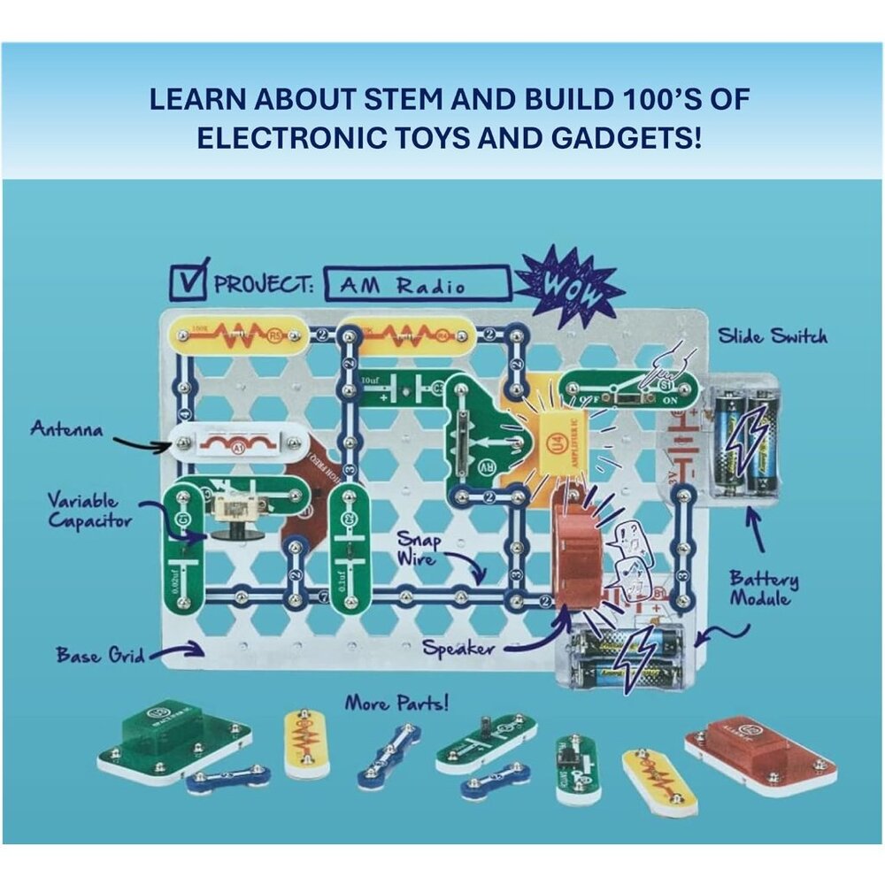 Classic SC-300 Electronics Exploration Kit | Over 300 Projects | Full Color Manu - Picture 5 of 10